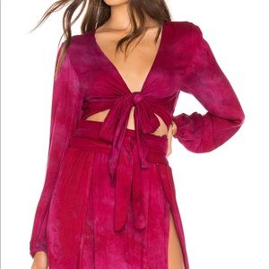 Blue Life tie top NWOT